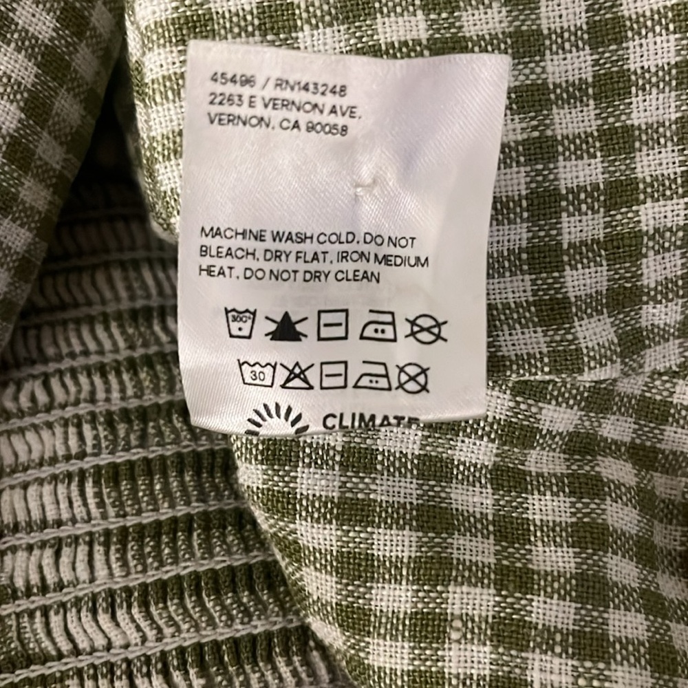 Reformation Cora Linen Gingham Top - Picture 10 of 10